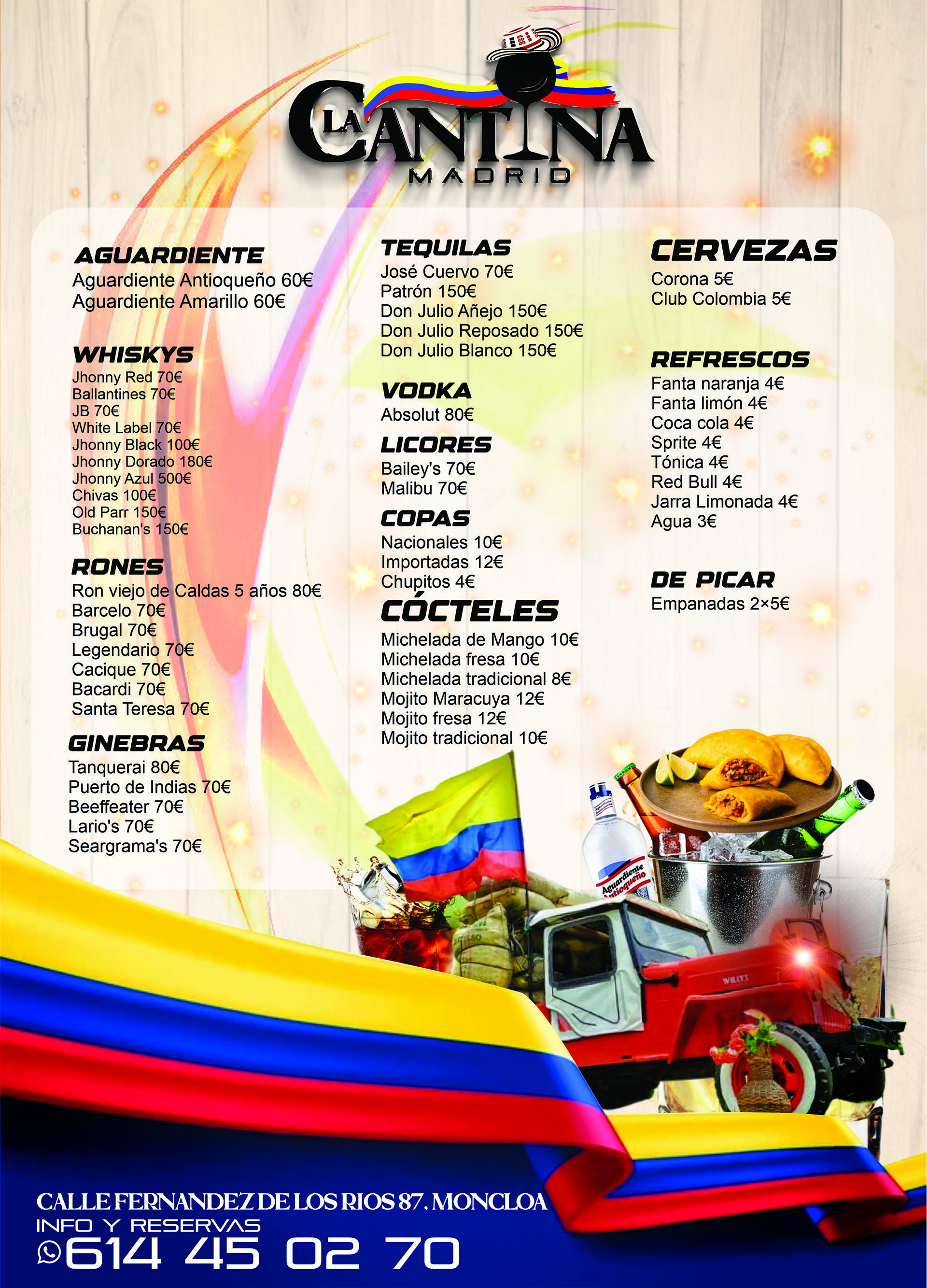Carta La Cantina